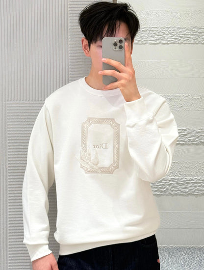 주말QZ / 디올 자수 패턴 맨투맨