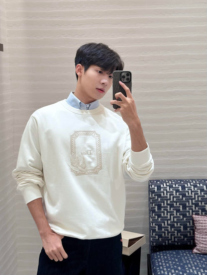 주말QZ / 디올 자수 패턴 맨투맨