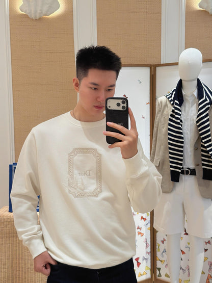 주말QZ / 디올 자수 패턴 맨투맨