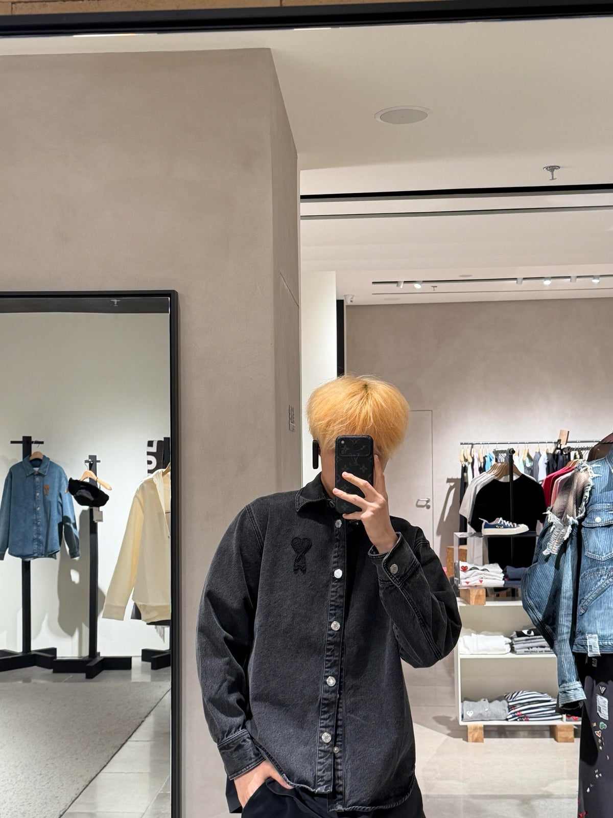 주말QZ / 아미 파리 데님 셔츠 자켓