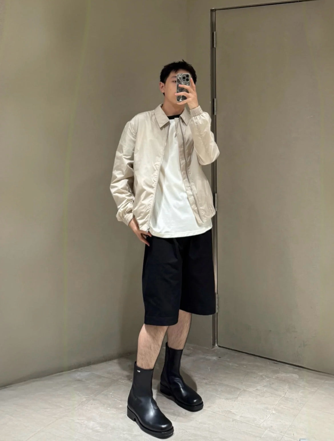 주말QZ / 아크네스튜디오  나일론 지퍼 자켓
