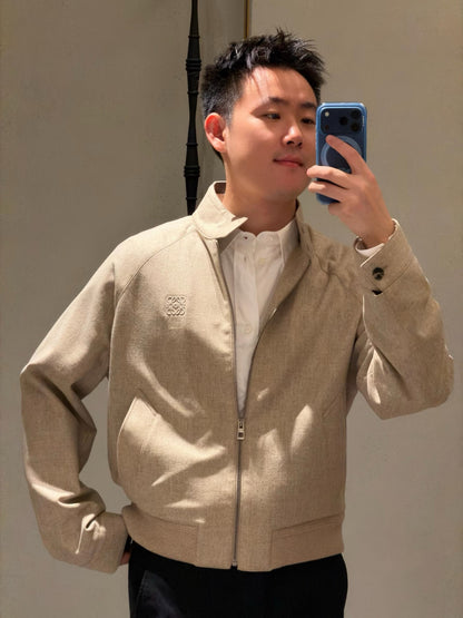 주말QZ / 로에베 엠보싱 울 지퍼 자켓