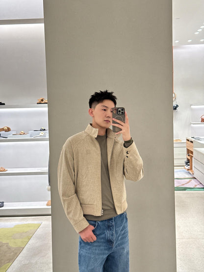 주말QZ / 로에베 엠보싱 울 지퍼 자켓