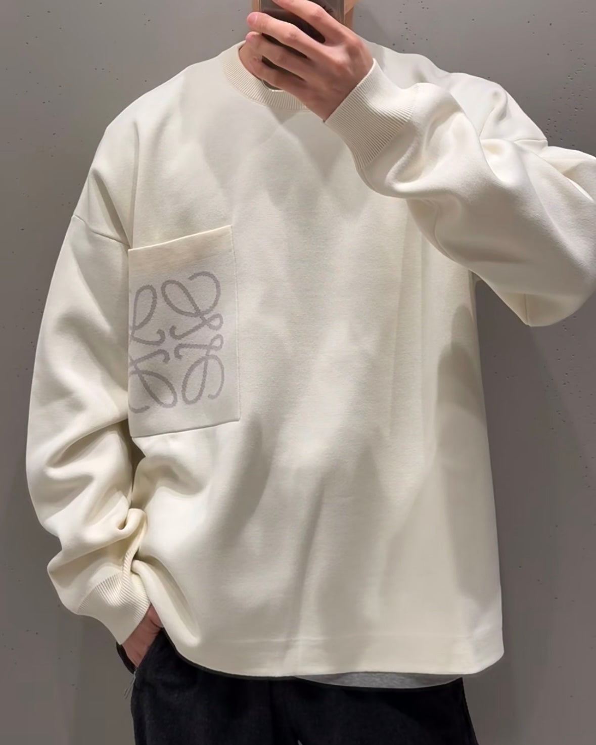 주말QZ / 로에베 자카드 니트