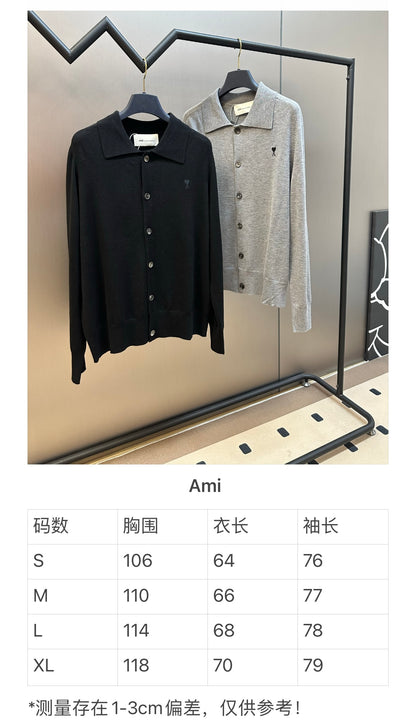 주말QZ / 아미 파리 울 자수 가디건