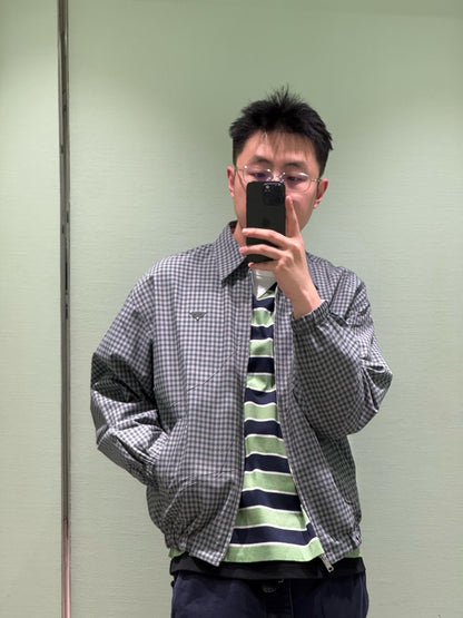 주말QZ / 프라다 리버서블 체크 자켓