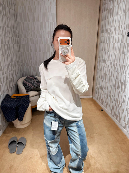주말QZ / 루이비통 와플 긴팔 티셔츠