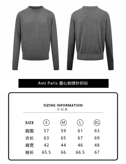 주말QZ / 아미 파리 자수 니트