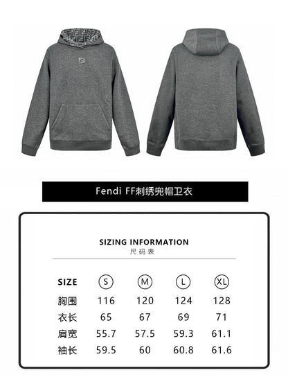 주말QZ / 펜디 자수 후드티