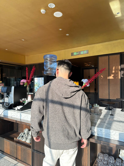 주말QZ / 로에베  자수 드로우스트링 니트 후디