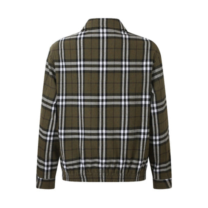 주말QZ / 버버리 체크 캐시미어 테일러 칼라 재킷