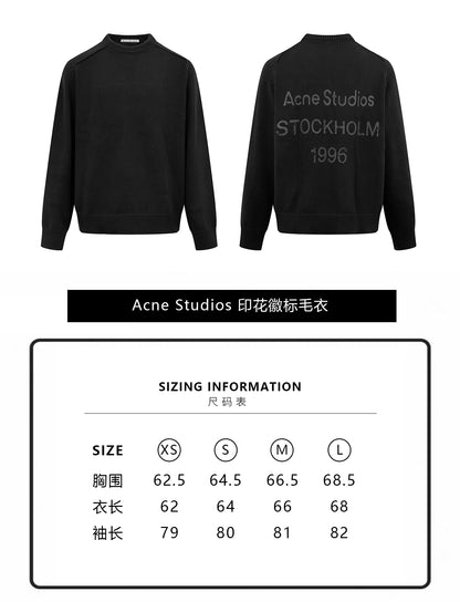 주말QZ / 아크네스튜디오 프린트 니트