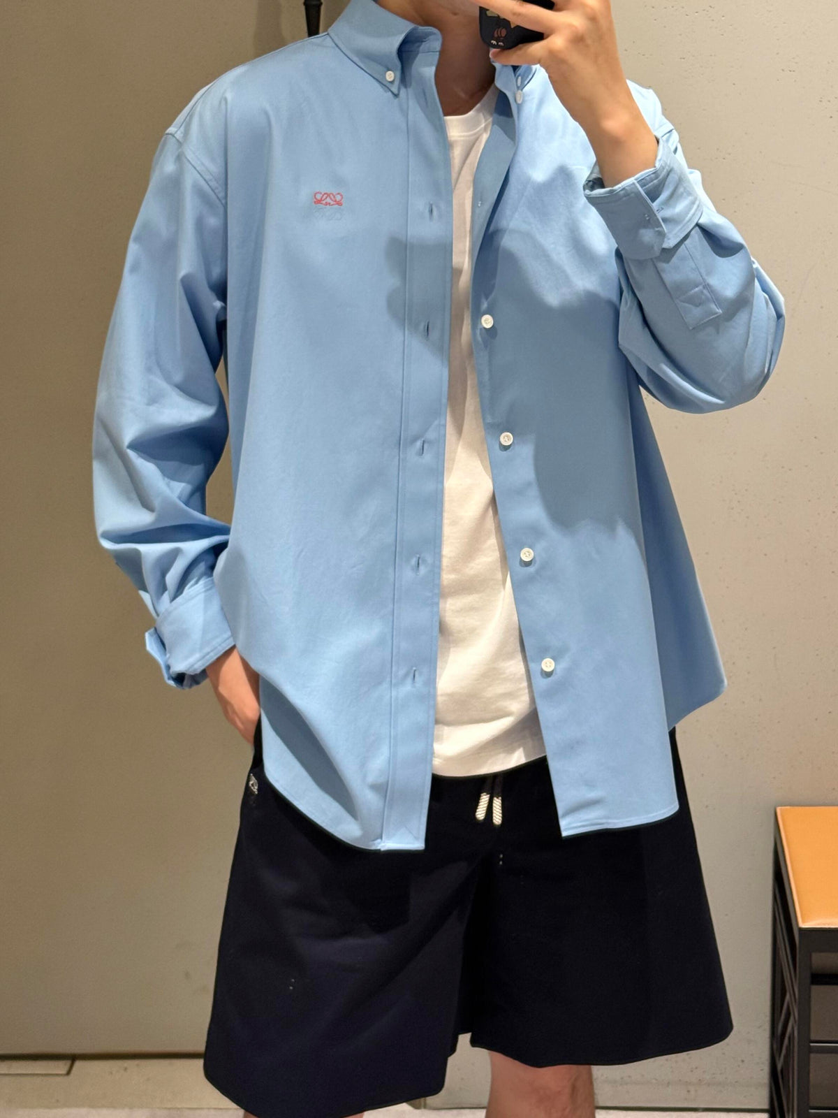 주말QZ / 로에베 자수 셔츠