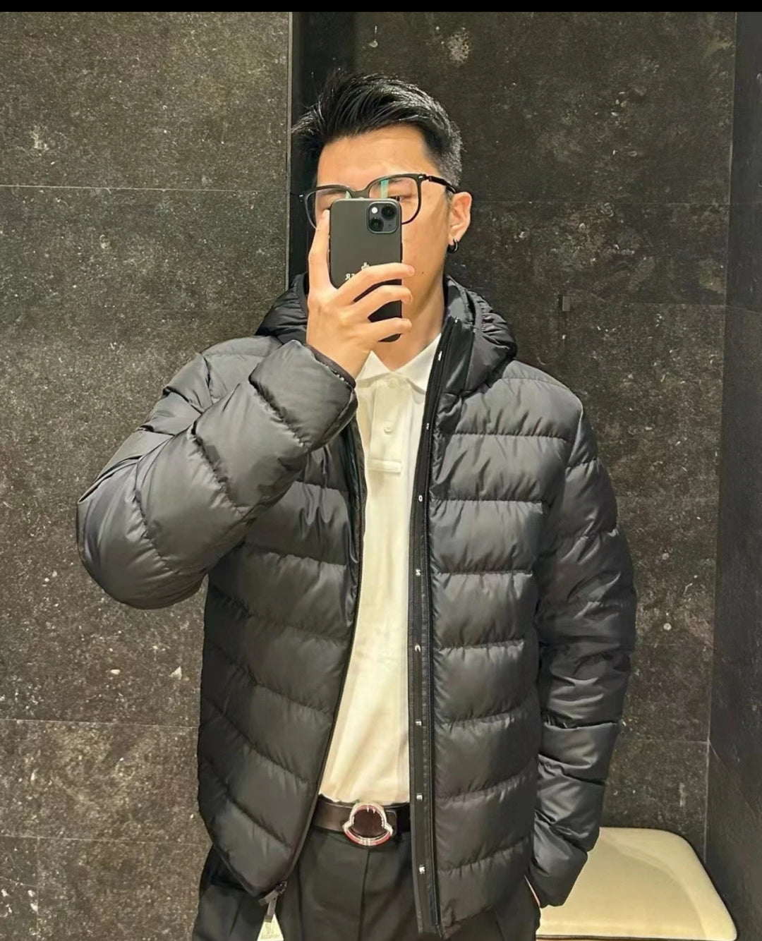 BVG / 몽클레르  탈부착 후드 다운 자켓