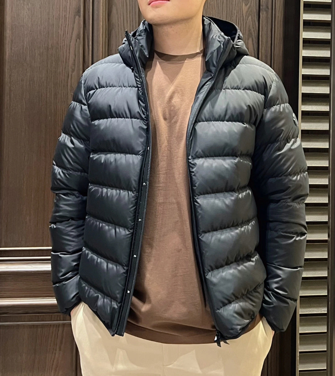 BVG / 몽클레르  탈부착 후드 다운 자켓