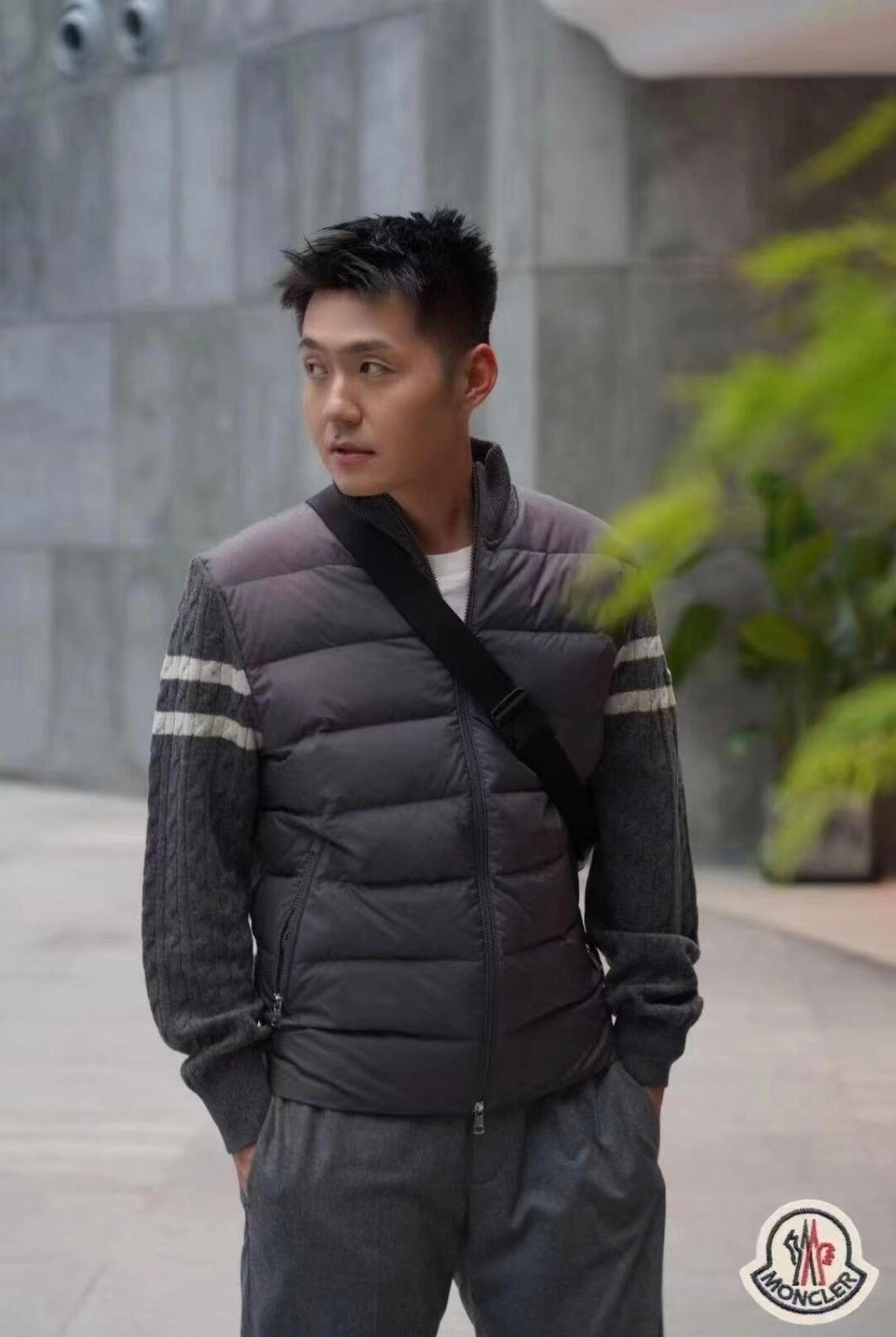 BVG / 몽클레르  안감 처리 울 캐시미어 지퍼 다운 자켓