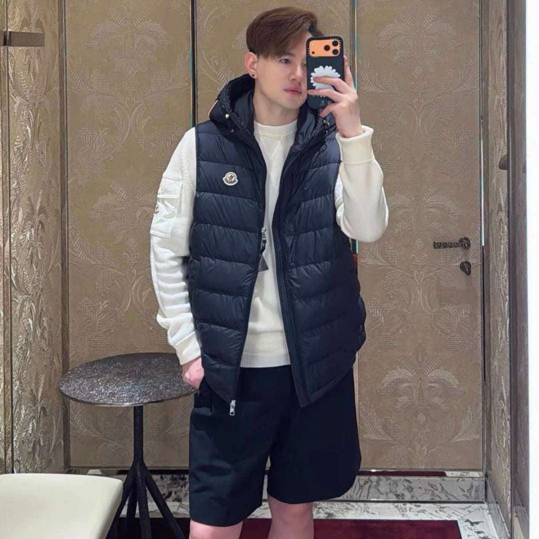 BVG / 몽클레르  후드 다운 조끼