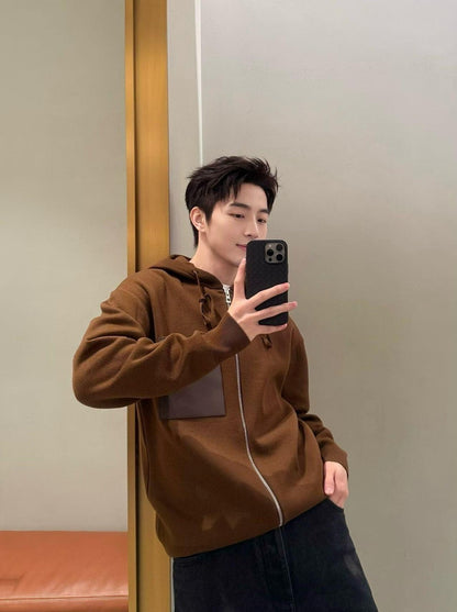 BVG / 로에베  후드 지퍼 니트 자켓