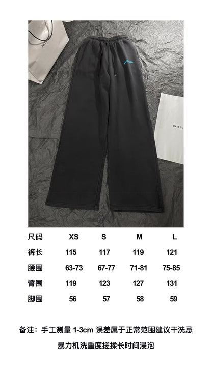 BVG / 발렌시아가  레터링 스트레이트 긴바지