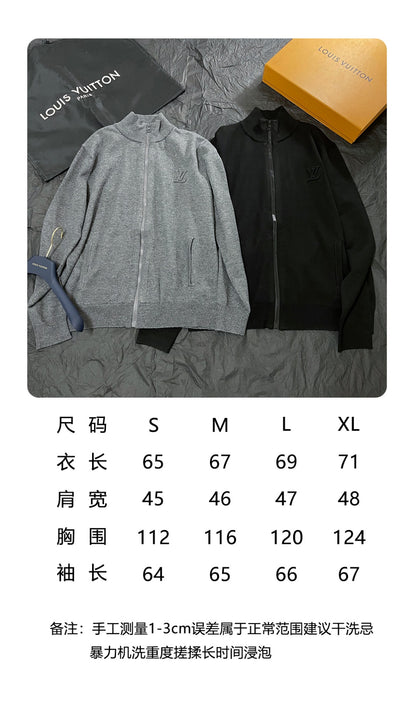BVG / 루이비통  캐시미어 스탠드카라 지퍼 자켓