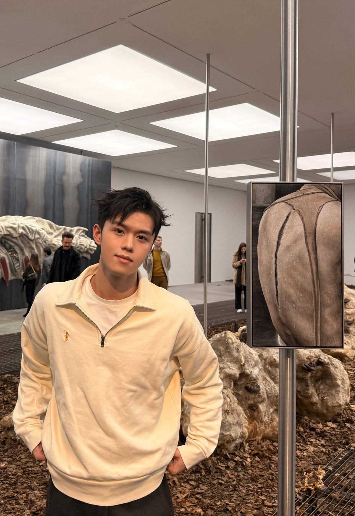 BVG / 랄프 로렌  자수 하프지퍼 스웨트