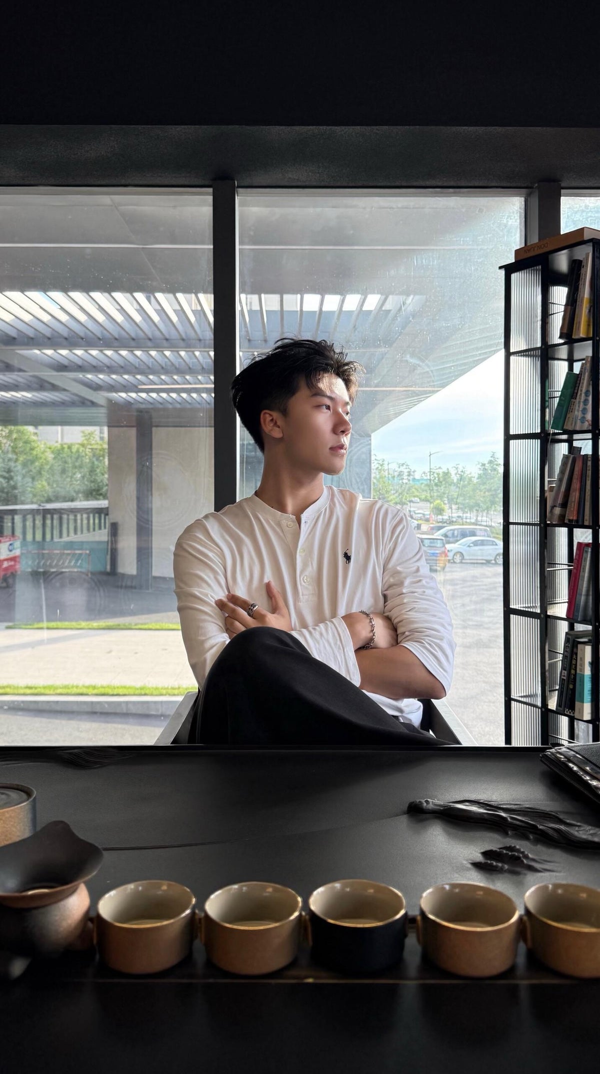 BVG / 랄프 로렌  자수 긴팔 티셔츠