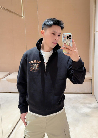 BVG / 버버리  하프 지퍼 후드티