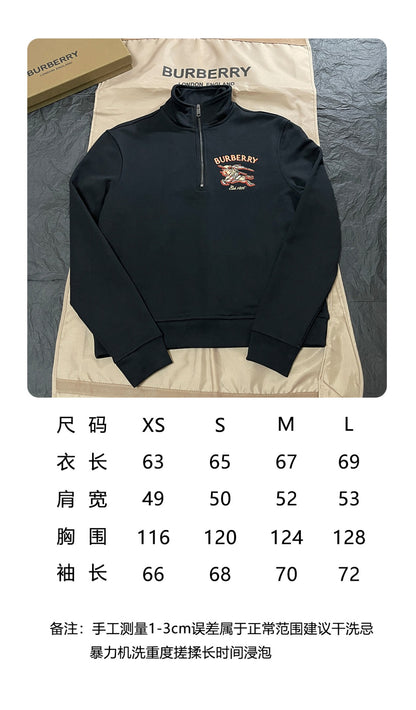 BVG / 버버리  하프 지퍼 후드티