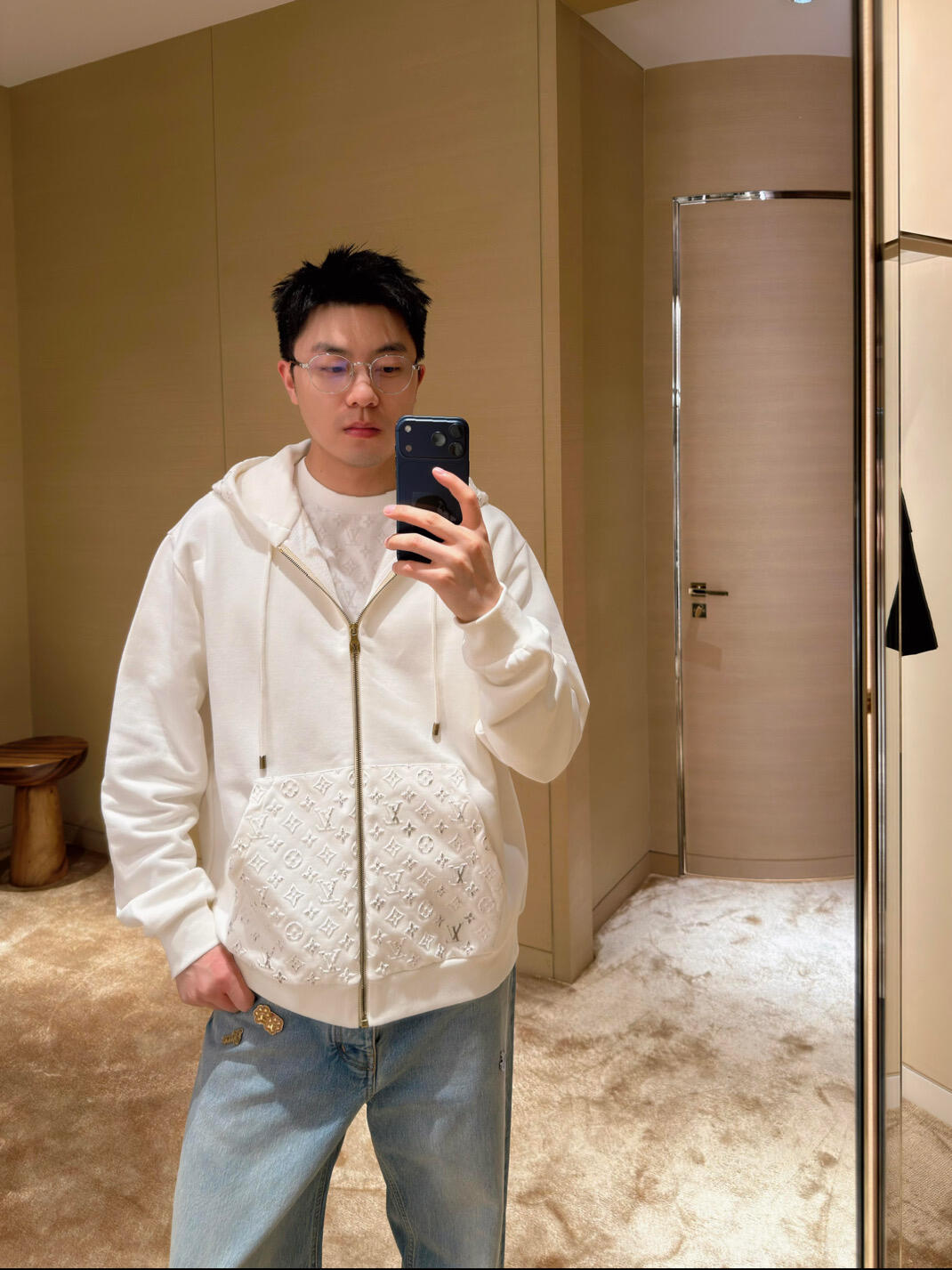 BVG / 루이비통  지퍼 후드집업