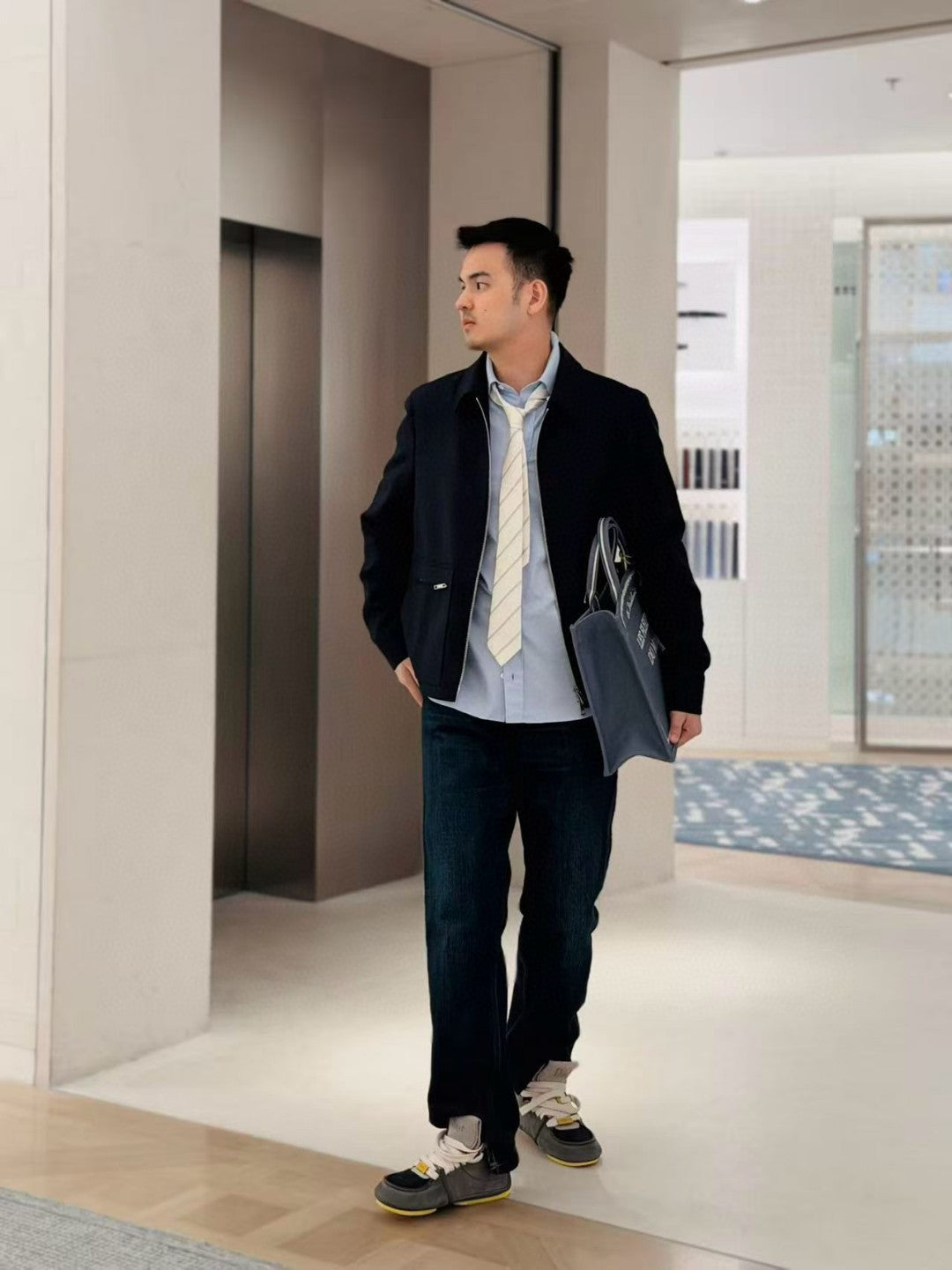 BVG / 디올  칼라 지퍼 자켓