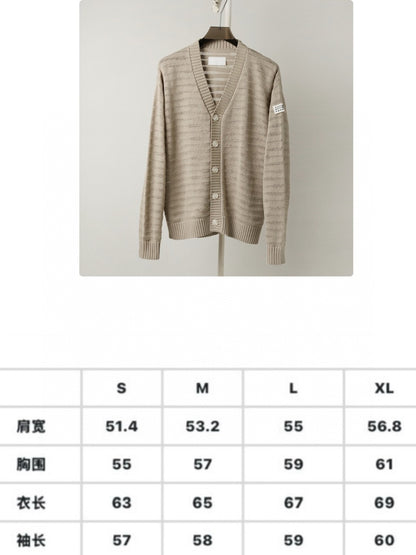 BVG / 메종 마르지엘라  웨이브 텍스처 니트 가디건