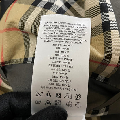 BVG / 버버리  체크 안감 카라 지퍼 재킷