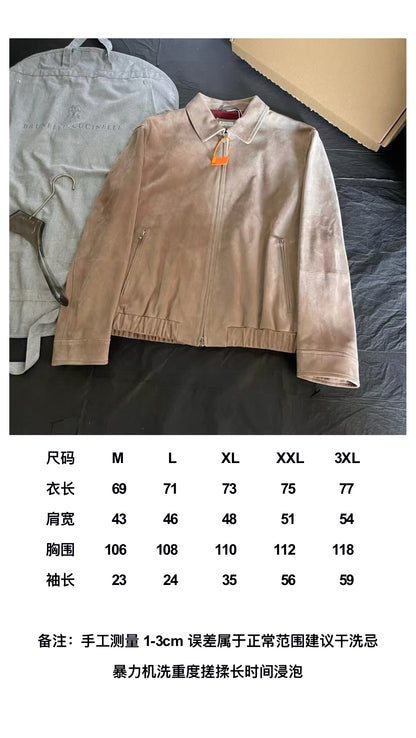 BVG / 브루넬로 쿠치넬리  스웨이드 양가죽 재킷