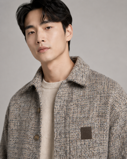 주말QZ / 로에베  울 혼방 셔츠형 아우터