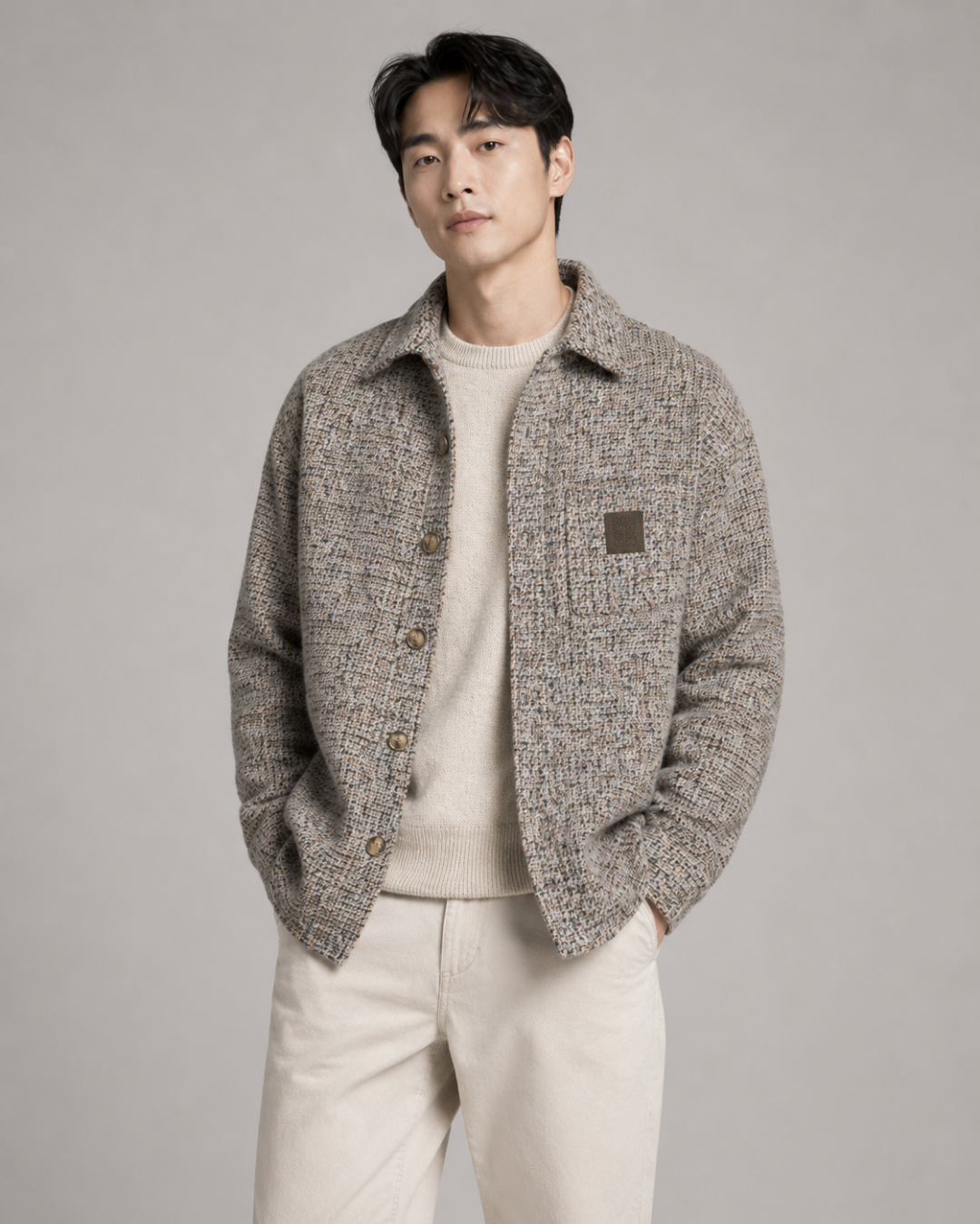주말QZ / 로에베  울 혼방 셔츠형 아우터