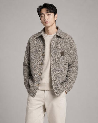 주말QZ / 로에베  울 혼방 셔츠형 아우터