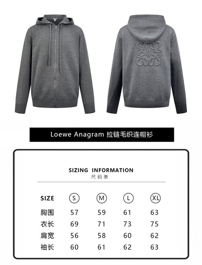 주말QZ / 로에베  지퍼 니트 후드집업
