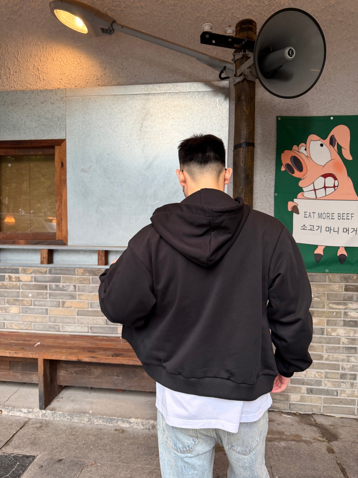 주말QZ / 셀린느  프린트 지퍼 후드집업