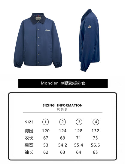 주말QZ / 몽클레르  로고 자수 칼라 재킷