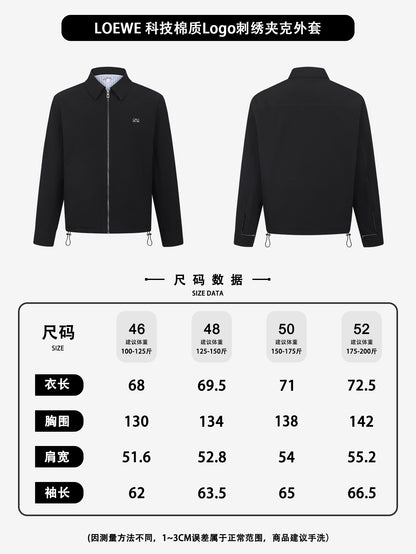 주말QZ / 로에베  코튼 자수 지퍼 재킷