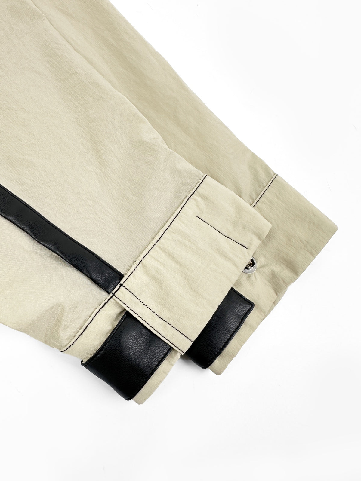 주말QZ / 로에베  가죽 조합 후드 지퍼 아우터