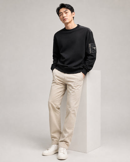 주말QZ / 프라다  라운드넥 긴팔 맨투맨