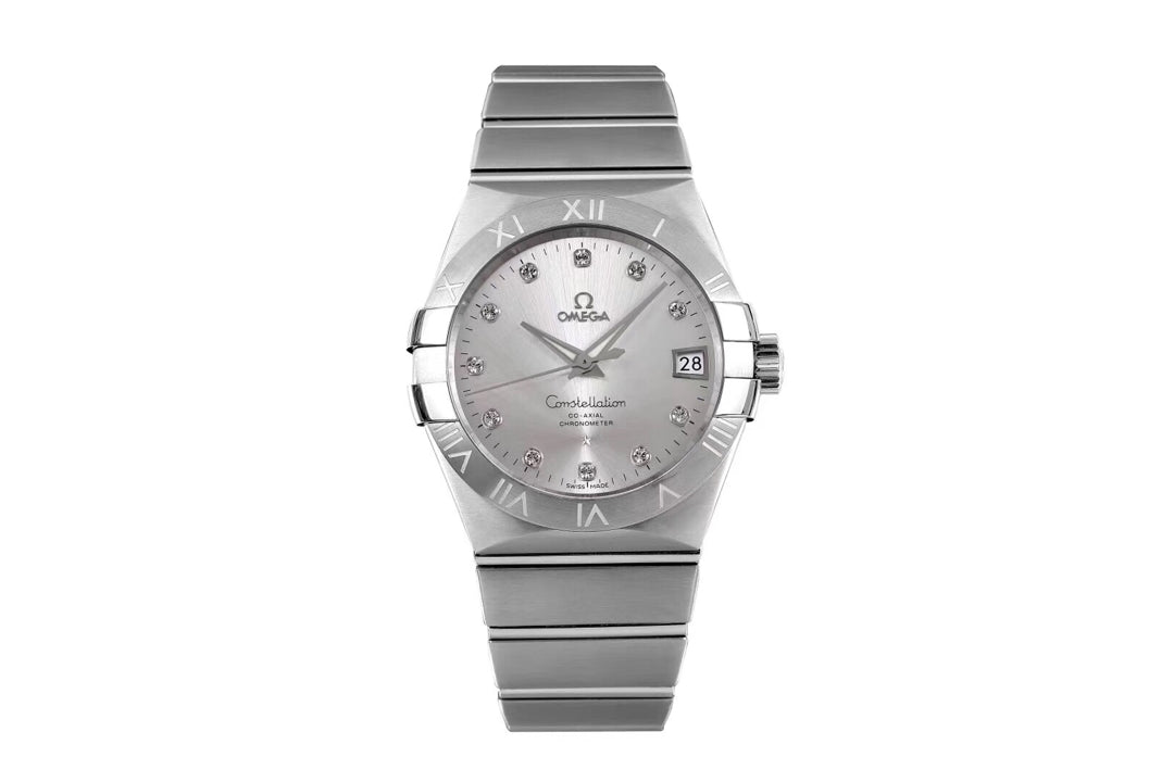 VS공장 오메가 컨스틸레이션 38MM 실버 다이아다이얼