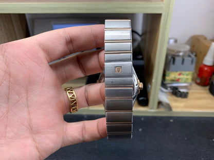 VS공장 오메가 컨스틸레이션 38MM 로즈골드 콤비 브라운바인덱스 브레이슬릿