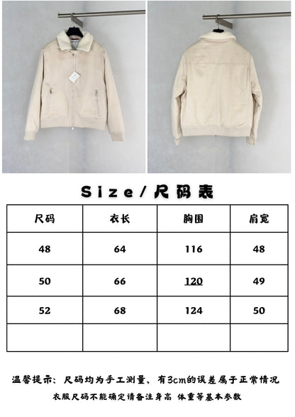 zb / 브루넬로 쿠치넬리  칼라 지퍼 두꺼운 자켓