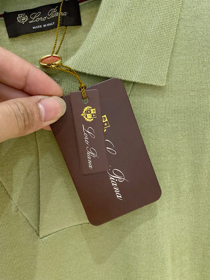 zb / 로로피아나  니트 긴팔 폴로 셔츠