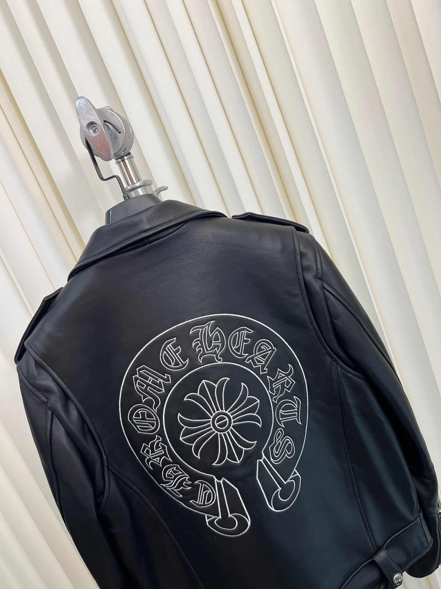 zb/Chrome Hearts Men's Leather Jacket