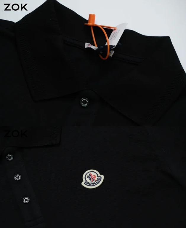 ZOK / 몽클레어 로고 반팔 폴로 셔츠