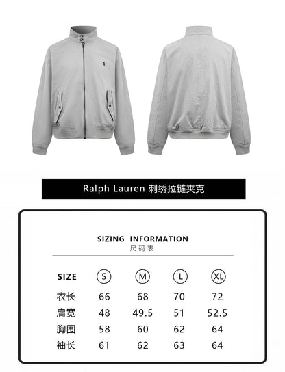 zb / 랄프 로렌  자수 지퍼 재킷