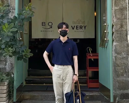 ZOK / 랄프 로렌  자수 반팔